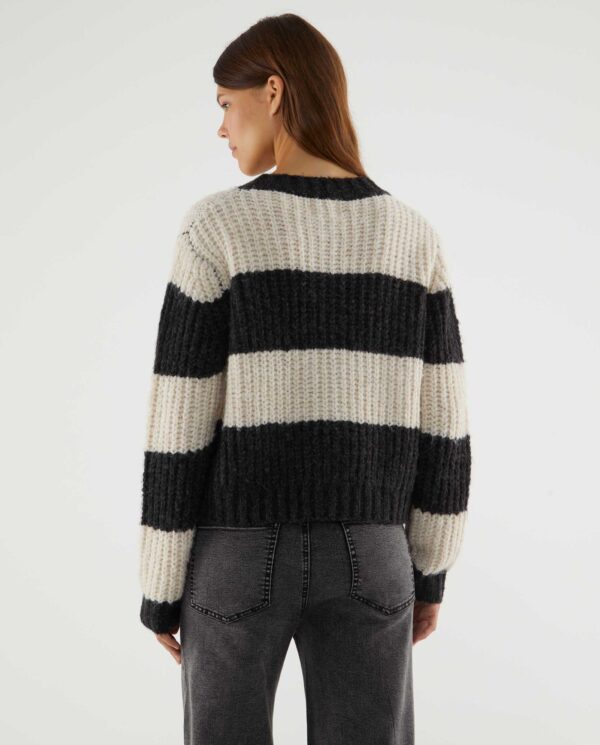 Cardigan Blanco & Gris - Imagen 4