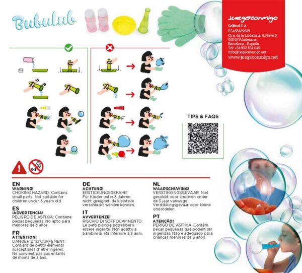 Kit Para Hacer Pompas que Rebotan - Bubulub - Imagen 2