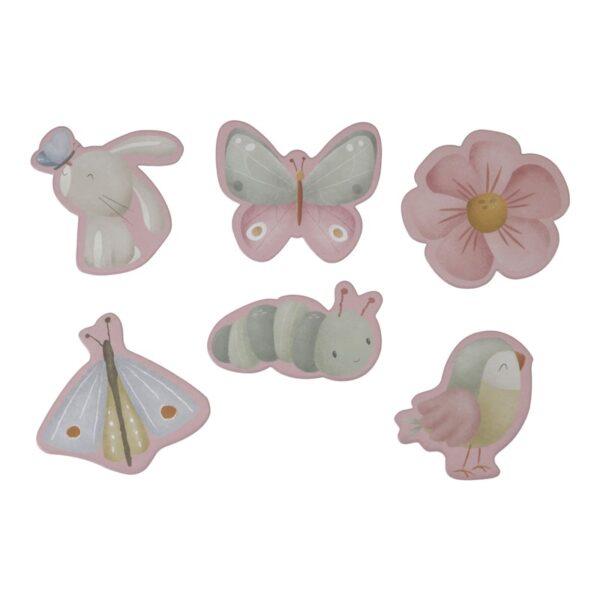 Puzzle 6 en 1 Flores y Mariposas - Little Dutch - Imagen 2