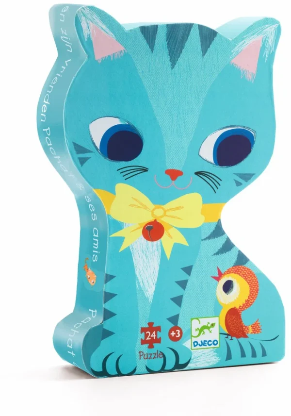 Puzzle de Silueta Gatito Pachat (24 pzas)- Djeco