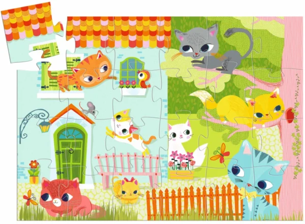 Puzzle de Silueta Gatito Pachat (24 pzas)- Djeco - Imagen 2