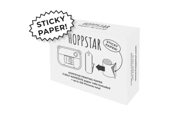 Paquete de 3 Recargas de Papel Autoadhesivo para Cámara Hoppstar Artist
